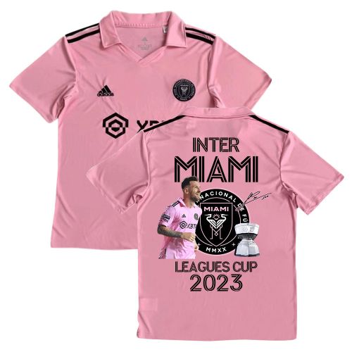 Lionel Messi 10 Inspires Inter Miami's Championship Leagues Cup 2023 Pink Jersey - YOUTH