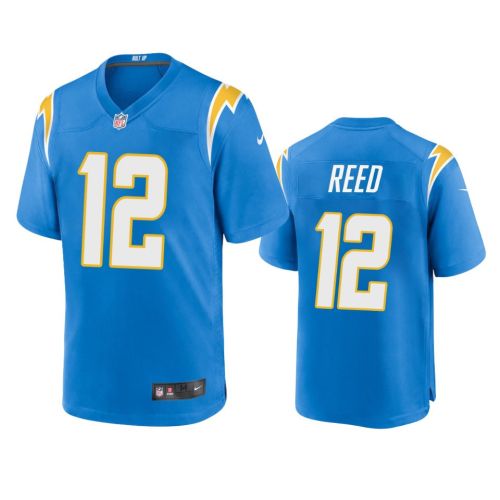 Los Angeles Chargers Joe Reed 12 Powder Blue Game Jersey