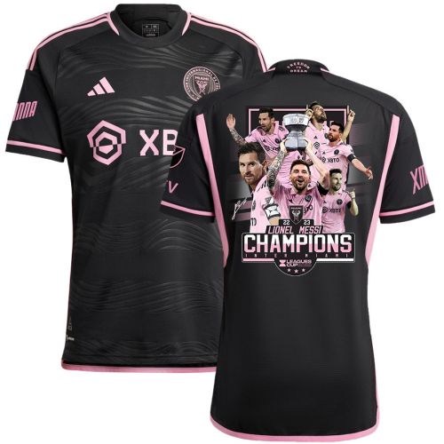 Lionel Messi 10 Leagues Cup Champions Trophy 2023 Inter Miami FC Black Jersey - Men, Player Version