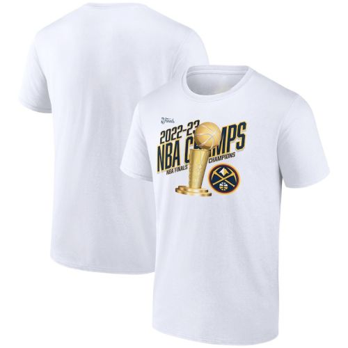 Denver Nuggets 2023 NBA Finals Champions Floater Trophy T-Shirt - White