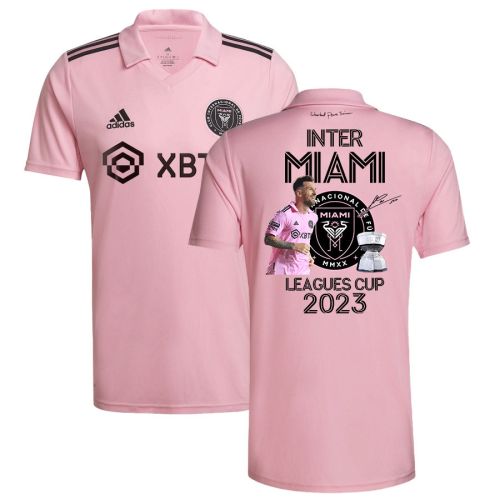 Lionel Messi 10 Inspires Inter Miami's Championship Leagues Cup 2023 Pink Jersey - Men, Player Version