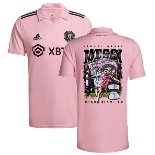 Lionel Messi 10 Inter Miami Golden Victory Leagues Cup 2023 Pink Jersey - Men, Player Version