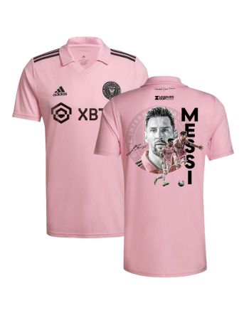 Lionel Messi 10 Inter Miami Signed Win Leagues Cup 2023 Pink Jersey - Men, Player Version