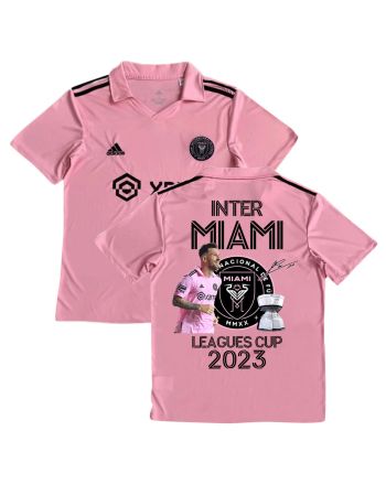 Lionel Messi 10 Inspires Inter Miami's Championship Leagues Cup 2023 Pink Jersey - YOUTH