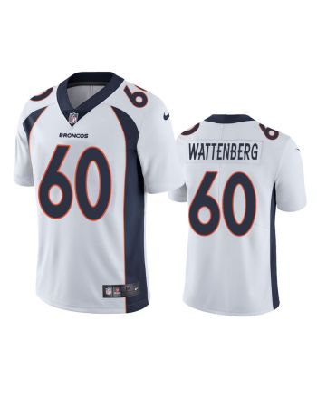 Luke Wattenberg 60 Denver Broncos White Vapor Limited Jersey