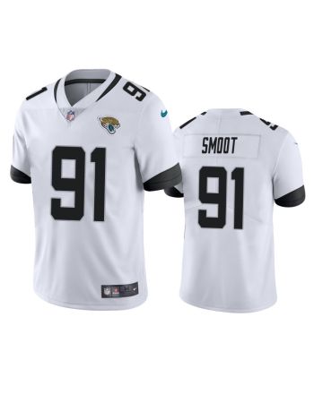 Jacksonville Jaguars Dawuane Smoot 91 White Vapor Limited Jersey