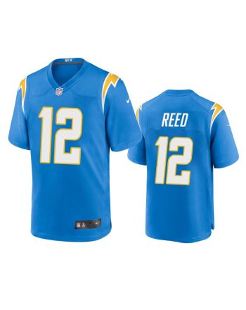 Los Angeles Chargers Joe Reed 12 Powder Blue Game Jersey