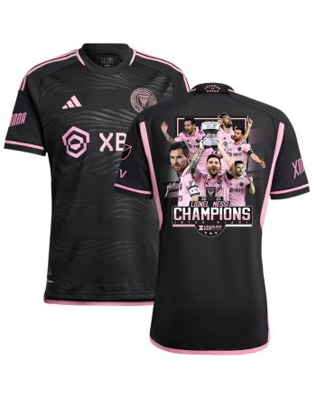 Lionel Messi 10 Leagues Cup Champions Trophy 2023 Inter Miami FC Black Jersey - Men, Player Version