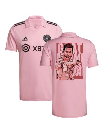 Lionel Messi 10 Inter Miami Capture Leagues Cup 2023 Pink Jersey - Men, Player Version