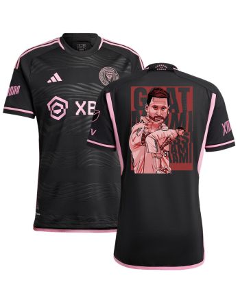 Lionel Messi 10 Inter Miami Capture Leagues Cup 2023 Black Jersey - Men, Player Version