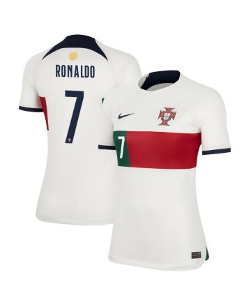 Cristiano Ronaldo 7 Portugal National Team 2022-23 Qatar World Cup Women Jersey - Away