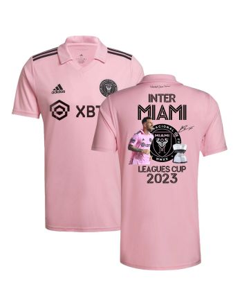 Lionel Messi 10 Inspires Inter Miami's Championship Leagues Cup 2023 Pink Jersey - Men, Player Version