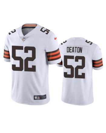 Cleveland Browns Dawson Deaton 52 White Vapor Limited Jersey