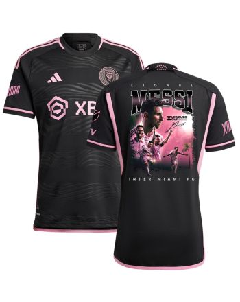 Lionel Messi 10 Leads Inter Miami to Leagues Cup Glory 2023 Black Jersey - Men, Player Version