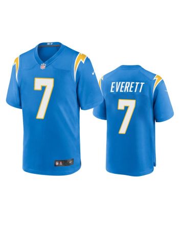 Gerald Everett Los Angeles Chargers 7 Powder Blue Game Jersey