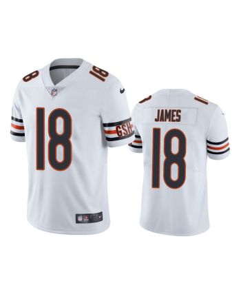 Jesse James 18 Chicago Bears White Vapor Limited Jersey