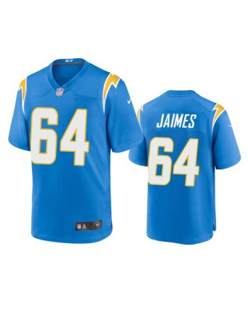 Los Angeles Chargers Brenden Jaimes 64 Powder Blue Game Jersey