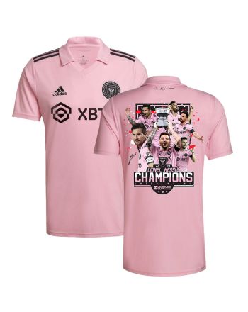 Lionel Messi 10 Leagues Cup Champions Trophy 2023 Inter Miami FC Pink Jersey - Men, Player Version